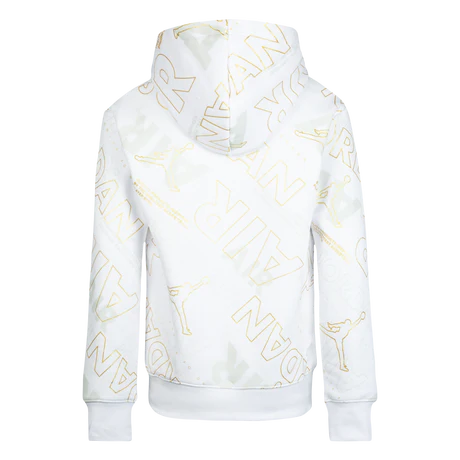 Jordan Felpa White & Gold Air Jr