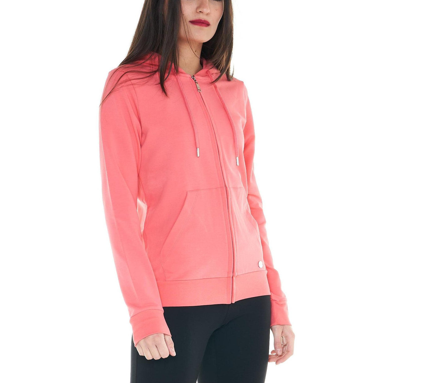 Leone Felpa Zip Basic Wmns