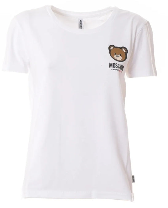 T-shirt manica corta orsetto Moschino donna