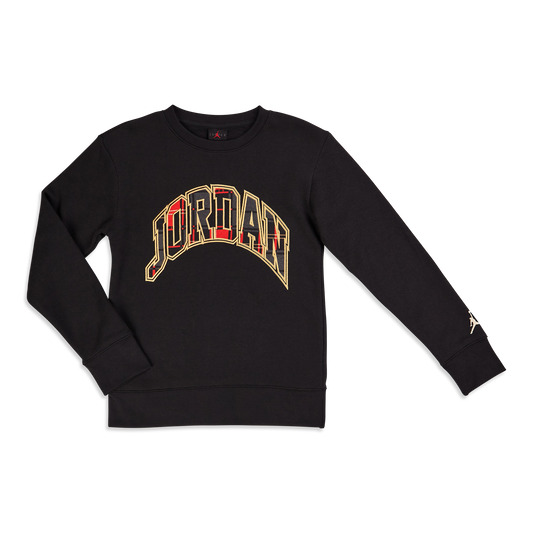 Jordan Felpa Essentials Plaid Crewneck Jr