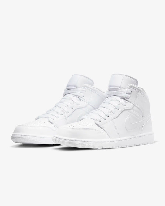 Air Jordan 1 Mid Retro Triple White