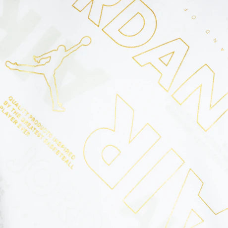 Jordan Felpa White & Gold Air Jr