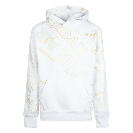 Jordan Felpa White & Gold Air Jr