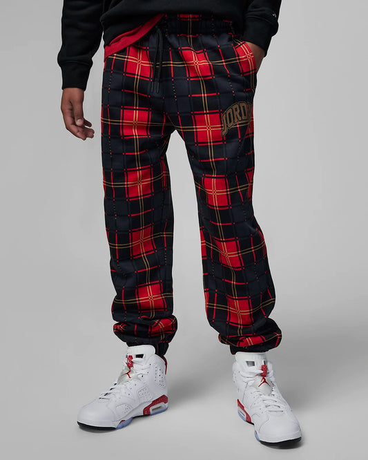 Jordan Pantalone Essentials Plaid Jogger Jr