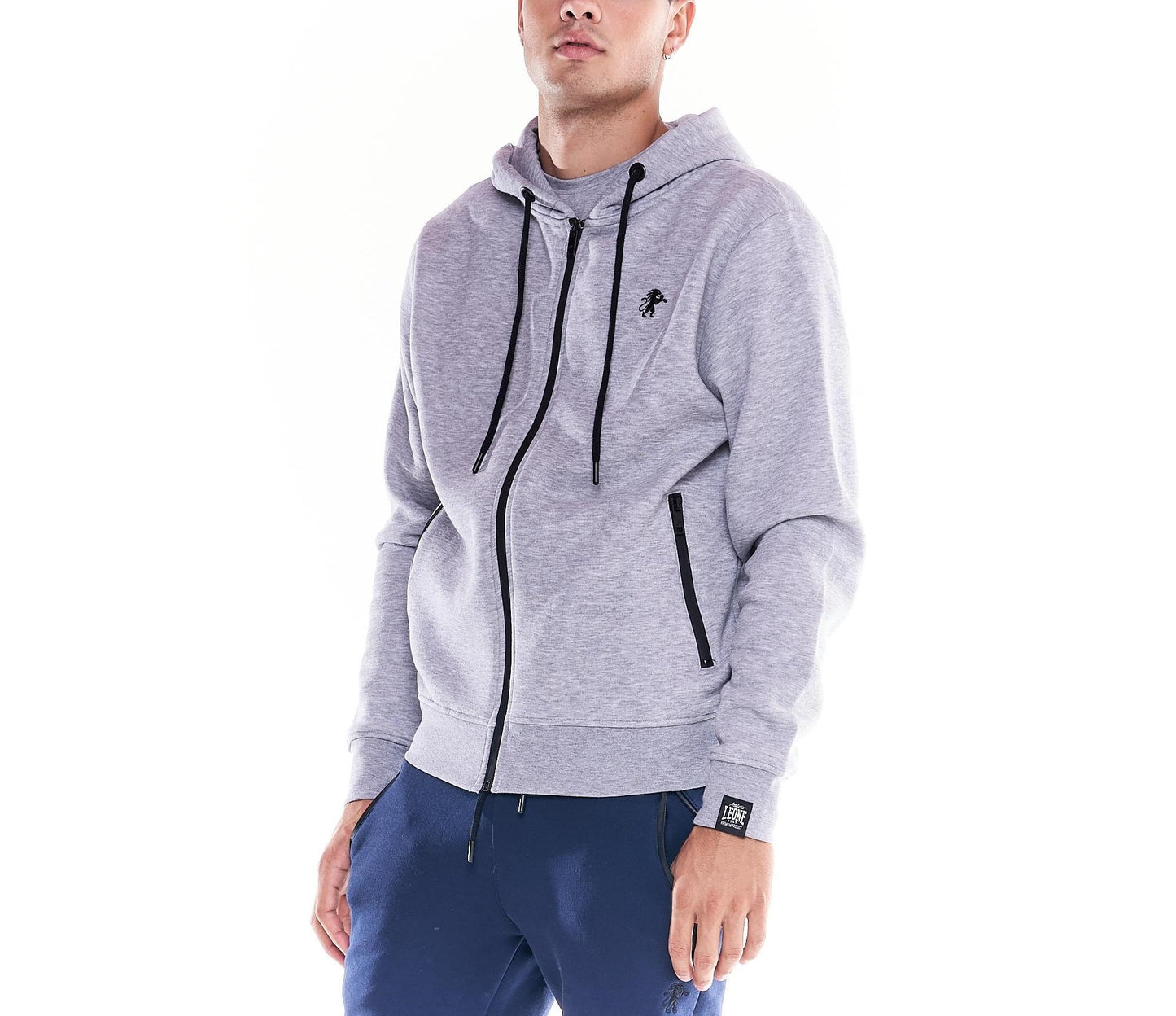 Leone Man Hoody Zip