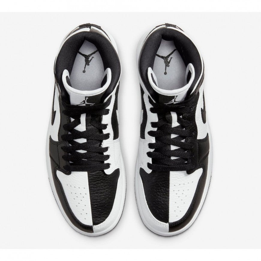 Air Jordan 1 Mid Split Black White